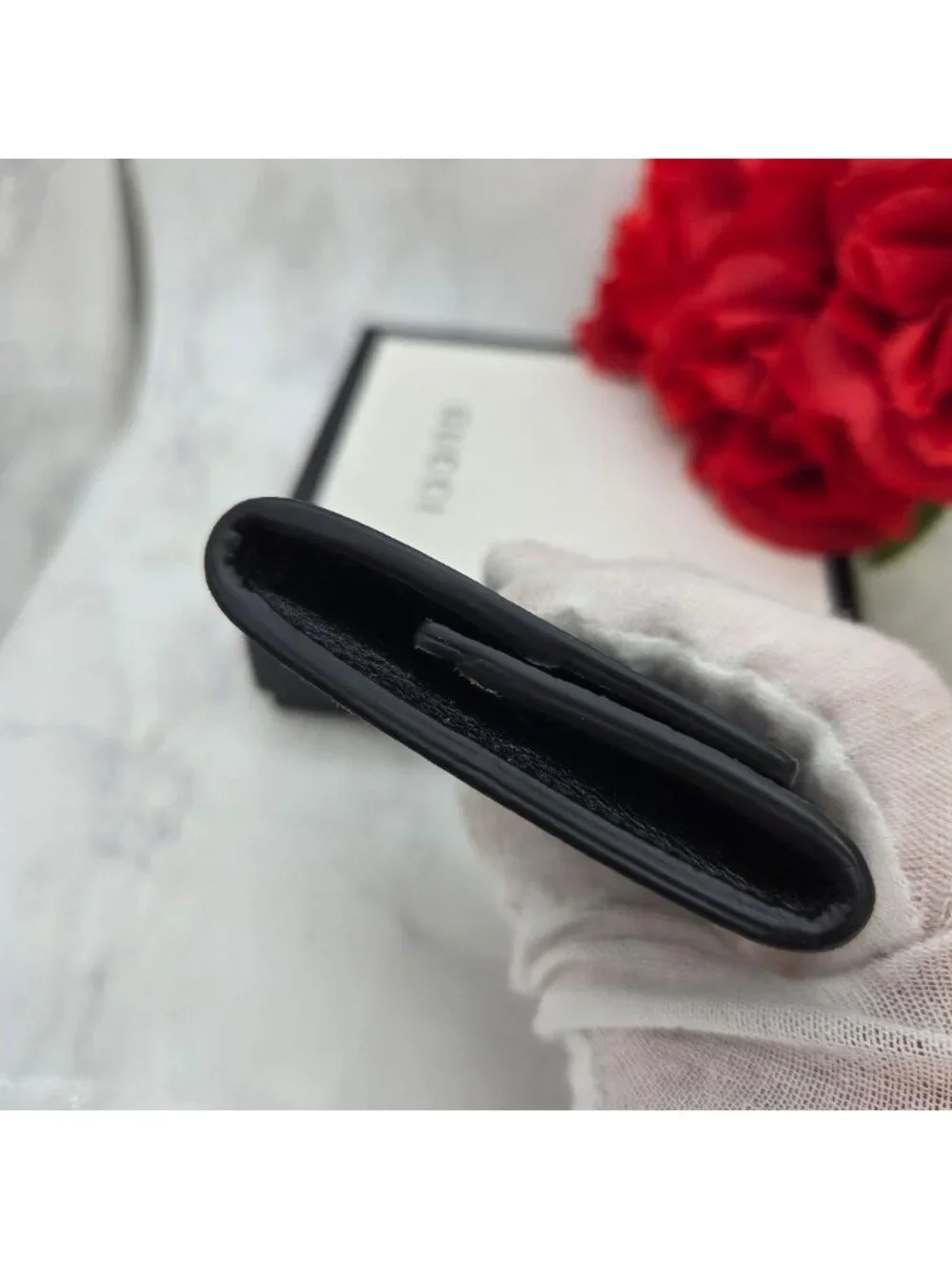 Gucci GG Marmont Coin Purse Black